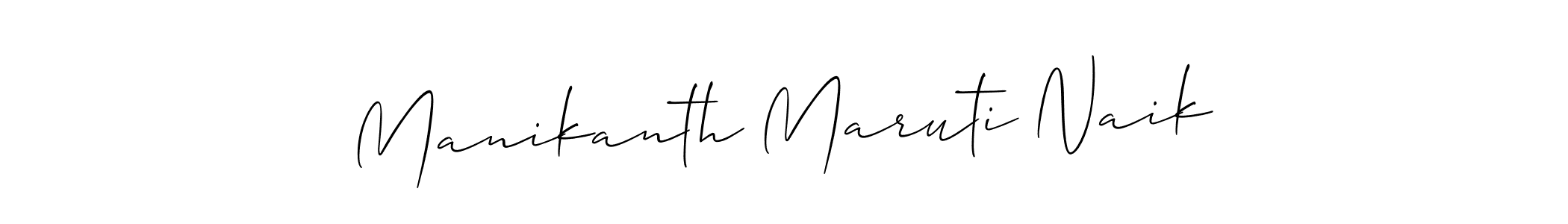 You should practise on your own different ways (Allison_Script) to write your name (Manikanth Maruti Naik) in signature. don't let someone else do it for you. Manikanth Maruti Naik signature style 2 images and pictures png