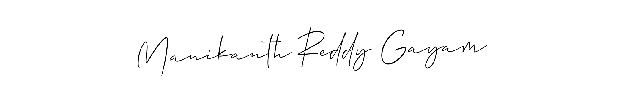 if you are searching for the best signature style for your name Manikanth Reddy Gayam. so please give up your signature search. here we have designed multiple signature styles  using Allison_Script. Manikanth Reddy Gayam signature style 2 images and pictures png