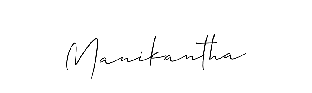 Use a signature maker to create a handwritten signature online. With this signature software, you can design (Allison_Script) your own signature for name Manikantha. Manikantha signature style 2 images and pictures png