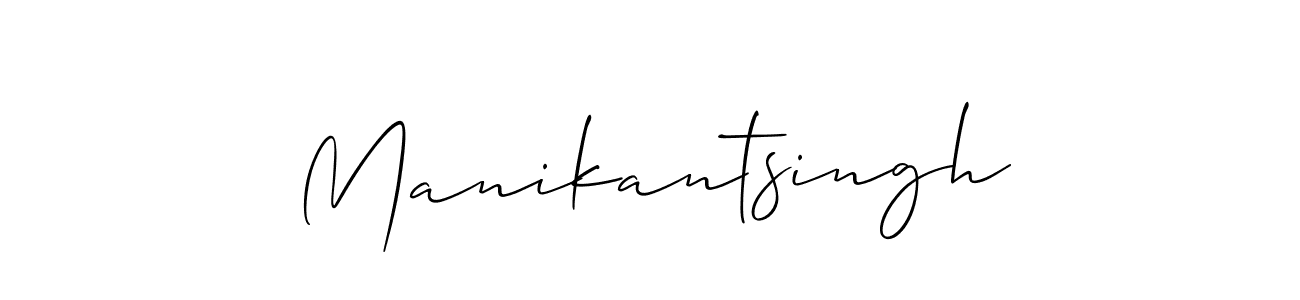 Make a beautiful signature design for name Manikantsingh. With this signature (Allison_Script) style, you can create a handwritten signature for free. Manikantsingh signature style 2 images and pictures png