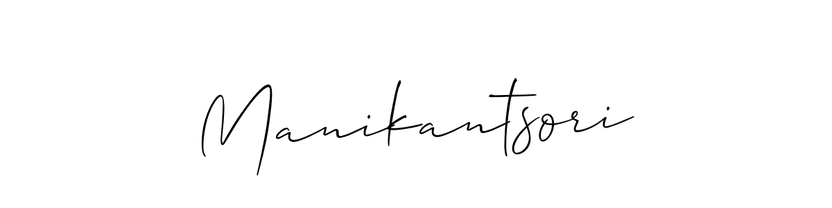 How to make Manikantsori name signature. Use Allison_Script style for creating short signs online. This is the latest handwritten sign. Manikantsori signature style 2 images and pictures png