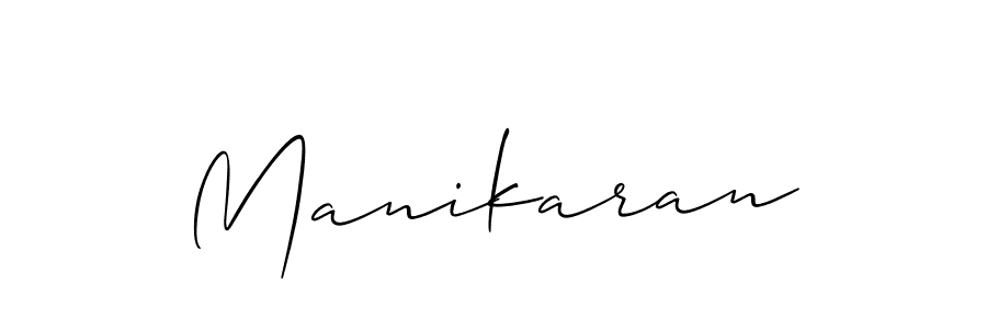 How to make Manikaran name signature. Use Allison_Script style for creating short signs online. This is the latest handwritten sign. Manikaran signature style 2 images and pictures png