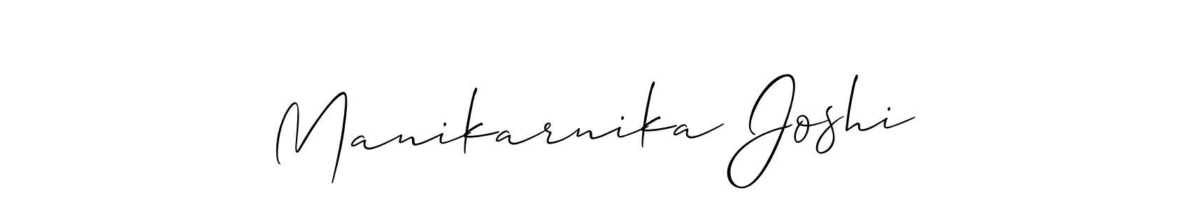 Make a beautiful signature design for name Manikarnika Joshi. Use this online signature maker to create a handwritten signature for free. Manikarnika Joshi signature style 2 images and pictures png