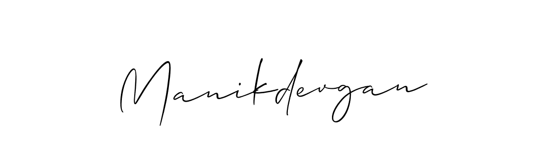 How to make Manikdevgan name signature. Use Allison_Script style for creating short signs online. This is the latest handwritten sign. Manikdevgan signature style 2 images and pictures png