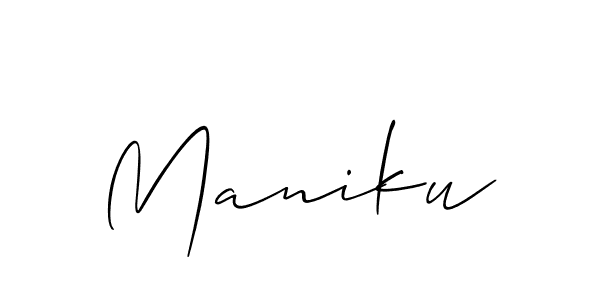 Best and Professional Signature Style for Maniku. Allison_Script Best Signature Style Collection. Maniku signature style 2 images and pictures png