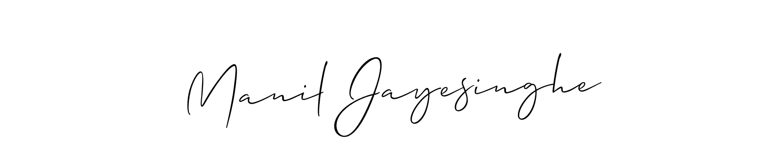 Make a beautiful signature design for name Manil Jayesinghe. Use this online signature maker to create a handwritten signature for free. Manil Jayesinghe signature style 2 images and pictures png