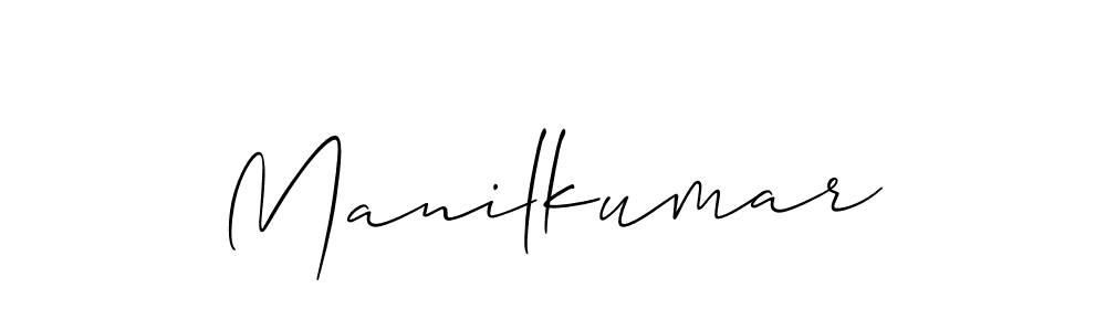 Also You can easily find your signature by using the search form. We will create Manilkumar name handwritten signature images for you free of cost using Allison_Script sign style. Manilkumar signature style 2 images and pictures png