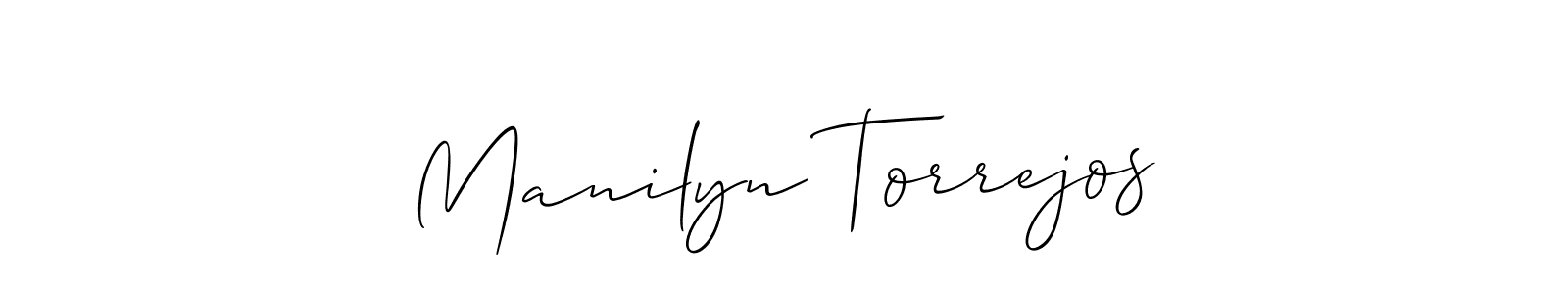 Design your own signature with our free online signature maker. With this signature software, you can create a handwritten (Allison_Script) signature for name Manilyn Torrejos. Manilyn Torrejos signature style 2 images and pictures png