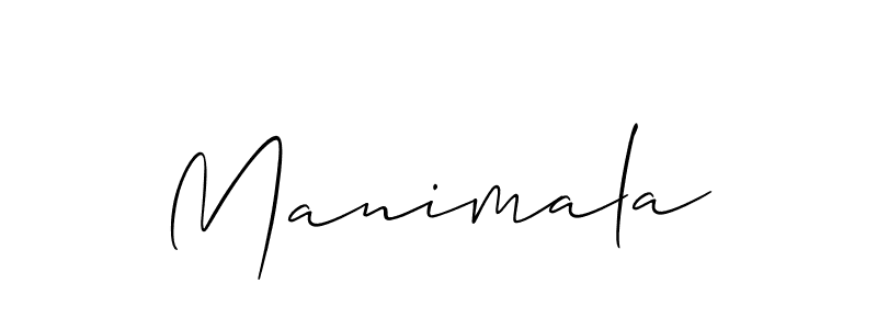The best way (Allison_Script) to make a short signature is to pick only two or three words in your name. The name Manimala include a total of six letters. For converting this name. Manimala signature style 2 images and pictures png