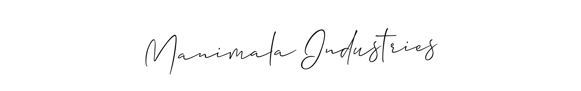 Best and Professional Signature Style for Manimala Industries. Allison_Script Best Signature Style Collection. Manimala Industries signature style 2 images and pictures png