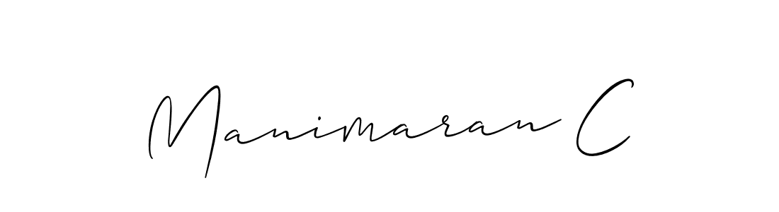 How to make Manimaran C name signature. Use Allison_Script style for creating short signs online. This is the latest handwritten sign. Manimaran C signature style 2 images and pictures png
