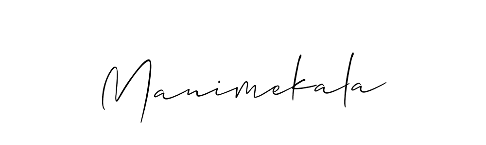 Use a signature maker to create a handwritten signature online. With this signature software, you can design (Allison_Script) your own signature for name Manimekala. Manimekala signature style 2 images and pictures png