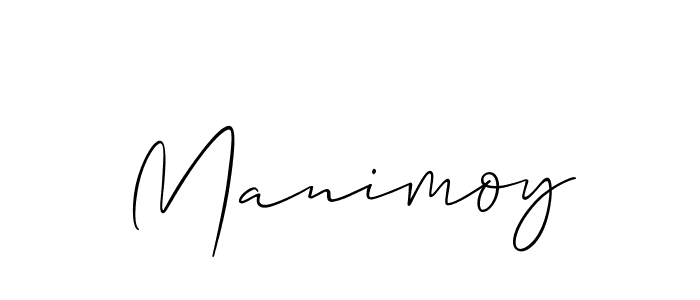 Make a beautiful signature design for name Manimoy. With this signature (Allison_Script) style, you can create a handwritten signature for free. Manimoy signature style 2 images and pictures png