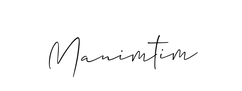 Design your own signature with our free online signature maker. With this signature software, you can create a handwritten (Allison_Script) signature for name Manimtim. Manimtim signature style 2 images and pictures png