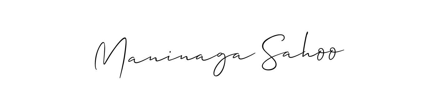 Create a beautiful signature design for name Maninaga Sahoo. With this signature (Allison_Script) fonts, you can make a handwritten signature for free. Maninaga Sahoo signature style 2 images and pictures png