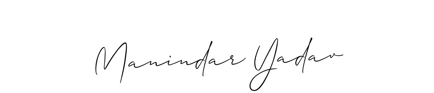 Manindar Yadav stylish signature style. Best Handwritten Sign (Allison_Script) for my name. Handwritten Signature Collection Ideas for my name Manindar Yadav. Manindar Yadav signature style 2 images and pictures png