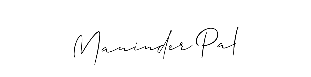 Use a signature maker to create a handwritten signature online. With this signature software, you can design (Allison_Script) your own signature for name Maninder Pal. Maninder Pal signature style 2 images and pictures png