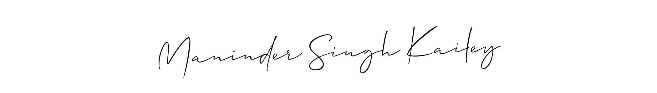 How to Draw Maninder Singh Kailey signature style? Allison_Script is a latest design signature styles for name Maninder Singh Kailey. Maninder Singh Kailey signature style 2 images and pictures png