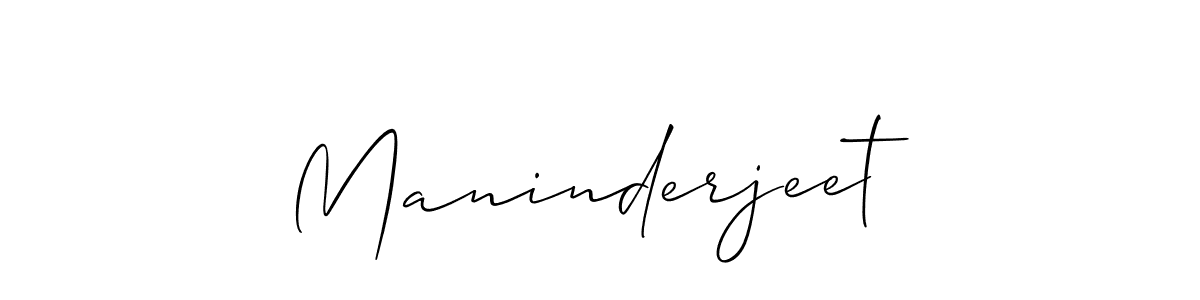 Design your own signature with our free online signature maker. With this signature software, you can create a handwritten (Allison_Script) signature for name Maninderjeet. Maninderjeet signature style 2 images and pictures png