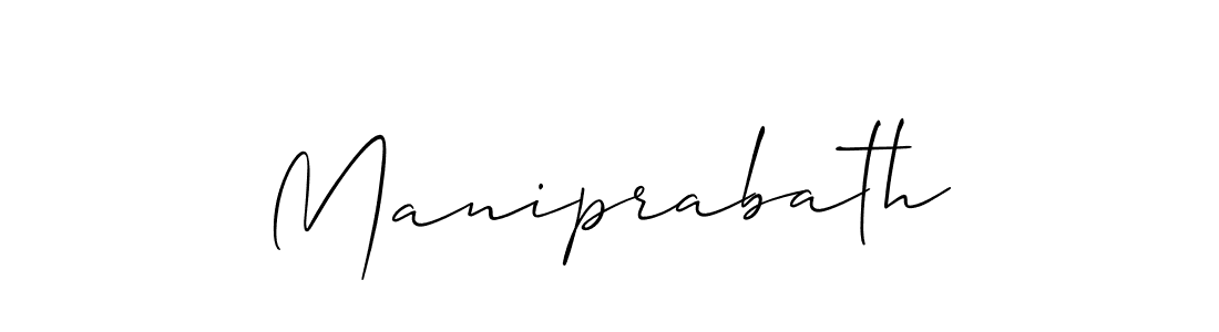How to make Maniprabath signature? Allison_Script is a professional autograph style. Create handwritten signature for Maniprabath name. Maniprabath signature style 2 images and pictures png