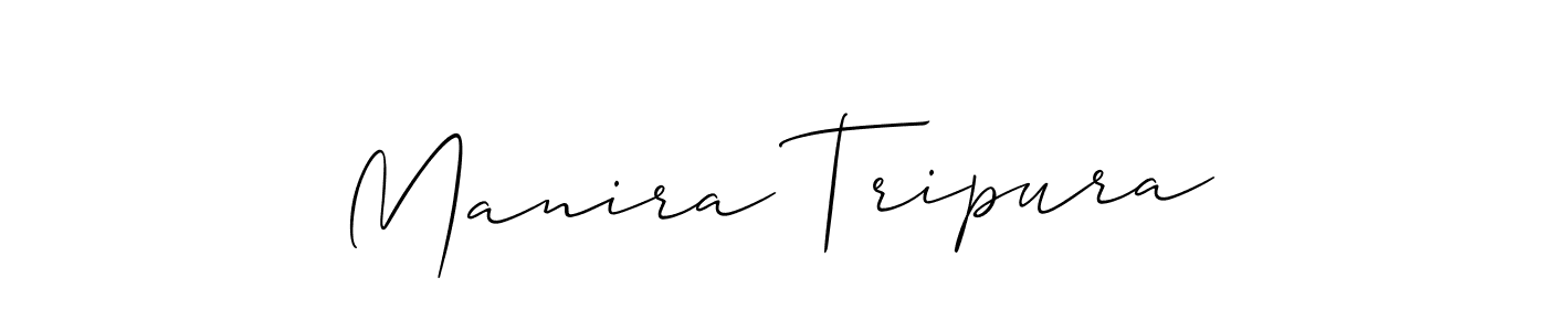 How to make Manira Tripura signature? Allison_Script is a professional autograph style. Create handwritten signature for Manira Tripura name. Manira Tripura signature style 2 images and pictures png