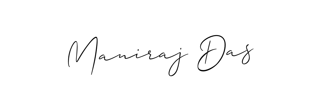 Create a beautiful signature design for name Maniraj Das. With this signature (Allison_Script) fonts, you can make a handwritten signature for free. Maniraj Das signature style 2 images and pictures png