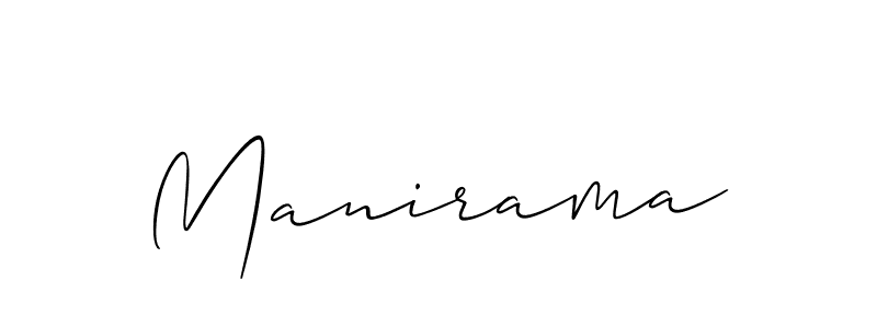 Make a beautiful signature design for name Manirama. With this signature (Allison_Script) style, you can create a handwritten signature for free. Manirama signature style 2 images and pictures png