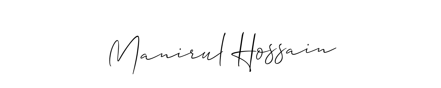 Manirul Hossain stylish signature style. Best Handwritten Sign (Allison_Script) for my name. Handwritten Signature Collection Ideas for my name Manirul Hossain. Manirul Hossain signature style 2 images and pictures png
