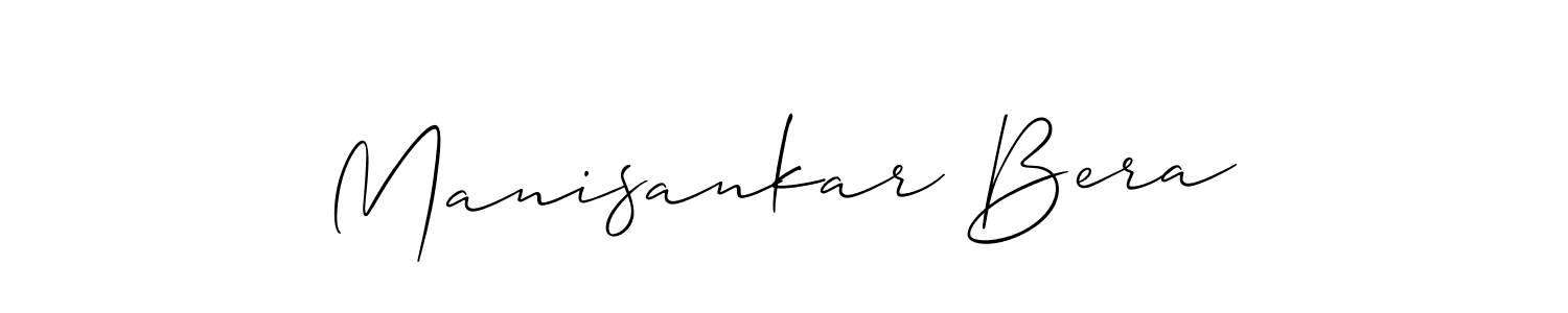 Also we have Manisankar Bera name is the best signature style. Create professional handwritten signature collection using Allison_Script autograph style. Manisankar Bera signature style 2 images and pictures png