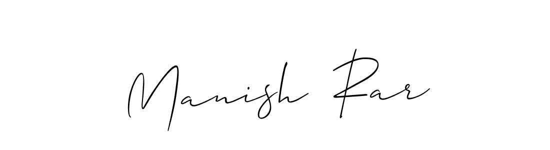 Also You can easily find your signature by using the search form. We will create Manish  Rar name handwritten signature images for you free of cost using Allison_Script sign style. Manish  Rar signature style 2 images and pictures png
