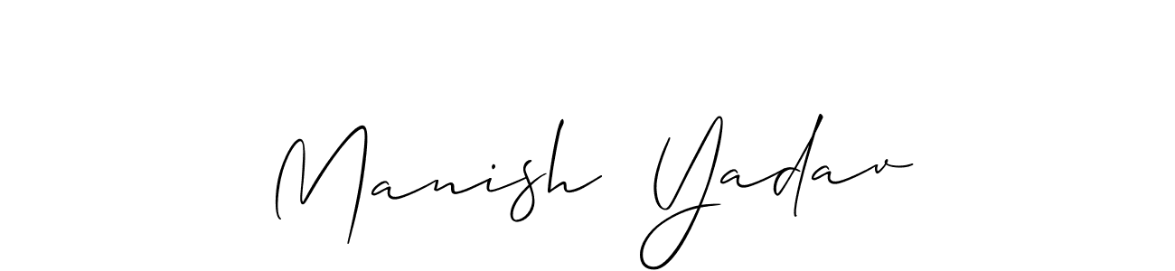 See photos of Manish  Yadav official signature by Spectra . Check more albums & portfolios. Read reviews & check more about Allison_Script font. Manish  Yadav signature style 2 images and pictures png