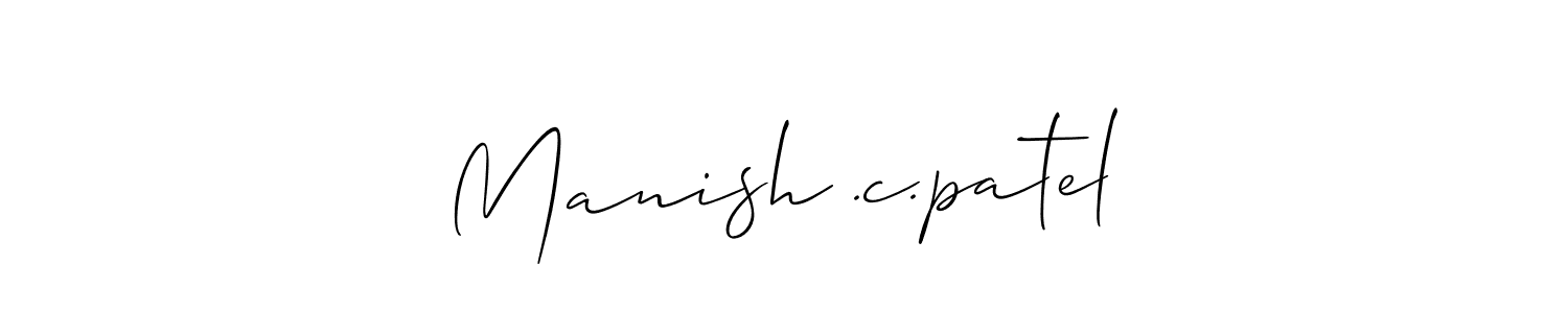 Manish .c.patel stylish signature style. Best Handwritten Sign (Allison_Script) for my name. Handwritten Signature Collection Ideas for my name Manish .c.patel. Manish .c.patel signature style 2 images and pictures png