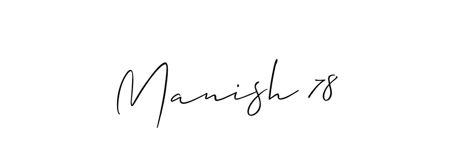 Similarly Allison_Script is the best handwritten signature design. Signature creator online .You can use it as an online autograph creator for name Manish 78. Manish 78 signature style 2 images and pictures png