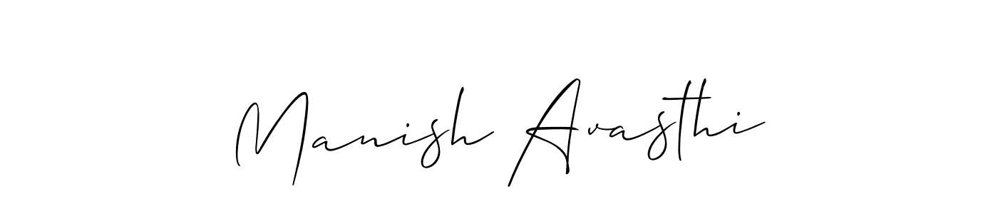 Best and Professional Signature Style for Manish Avasthi. Allison_Script Best Signature Style Collection. Manish Avasthi signature style 2 images and pictures png