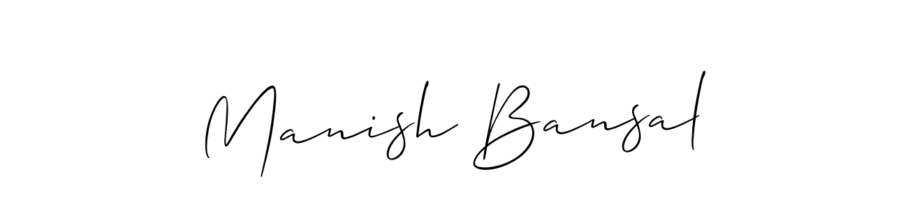 It looks lik you need a new signature style for name Manish Bansal. Design unique handwritten (Allison_Script) signature with our free signature maker in just a few clicks. Manish Bansal signature style 2 images and pictures png