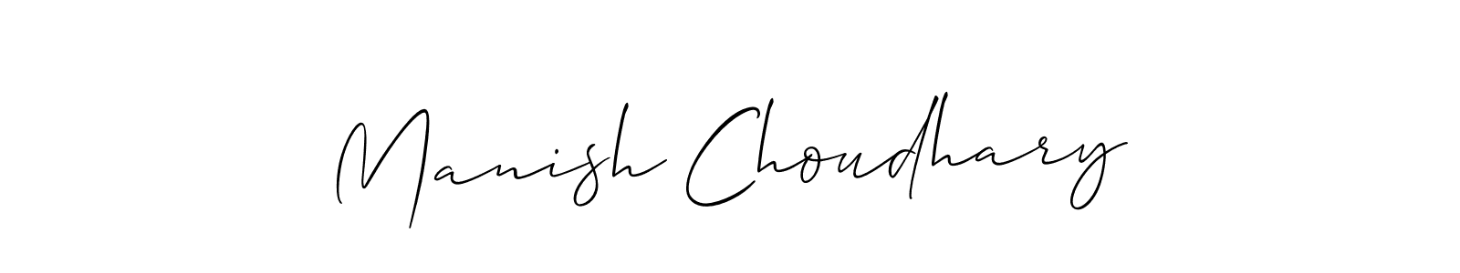 This is the best signature style for the Manish Choudhary name. Also you like these signature font (Allison_Script). Mix name signature. Manish Choudhary signature style 2 images and pictures png