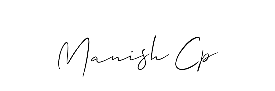 It looks lik you need a new signature style for name Manish Cp. Design unique handwritten (Allison_Script) signature with our free signature maker in just a few clicks. Manish Cp signature style 2 images and pictures png