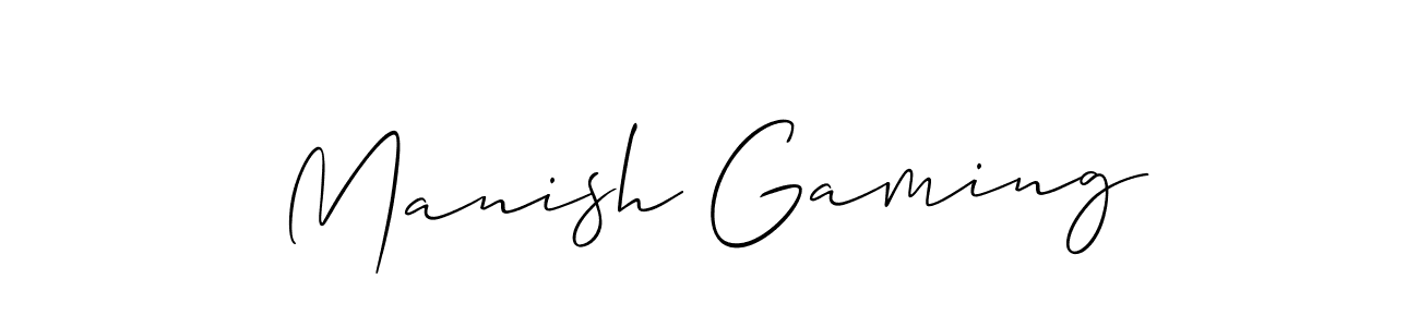 The best way (Allison_Script) to make a short signature is to pick only two or three words in your name. The name Manish Gaming include a total of six letters. For converting this name. Manish Gaming signature style 2 images and pictures png