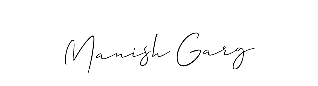 You should practise on your own different ways (Allison_Script) to write your name (Manish Garg) in signature. don't let someone else do it for you. Manish Garg signature style 2 images and pictures png