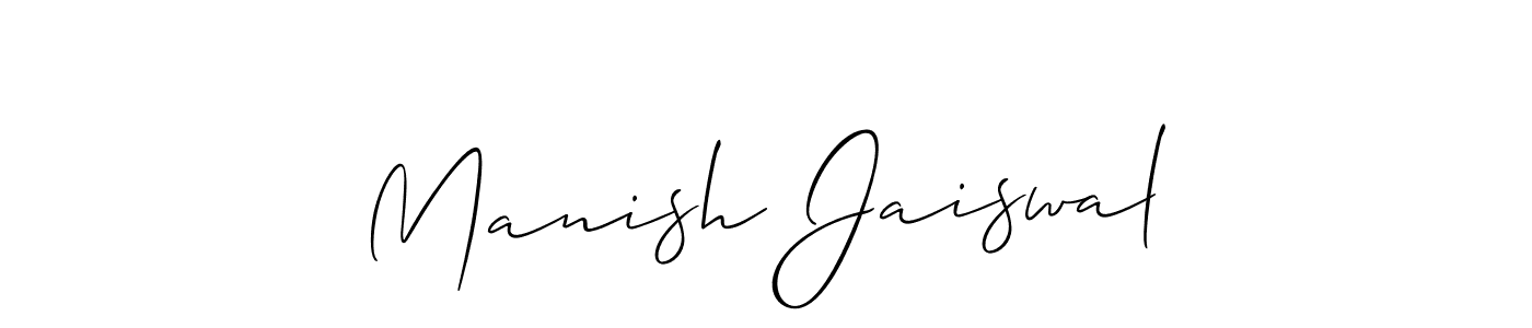 Best and Professional Signature Style for Manish Jaiswal. Allison_Script Best Signature Style Collection. Manish Jaiswal signature style 2 images and pictures png