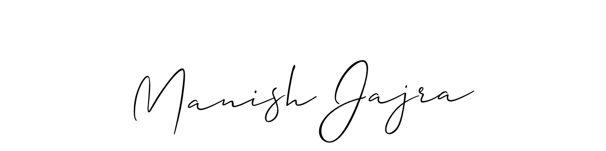 if you are searching for the best signature style for your name Manish Jajra. so please give up your signature search. here we have designed multiple signature styles  using Allison_Script. Manish Jajra signature style 2 images and pictures png