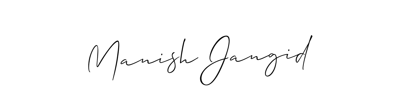 Make a beautiful signature design for name Manish Jangid. Use this online signature maker to create a handwritten signature for free. Manish Jangid signature style 2 images and pictures png