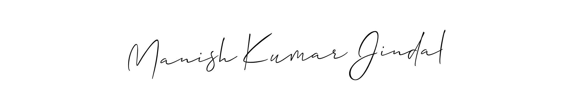 if you are searching for the best signature style for your name Manish Kumar Jindal. so please give up your signature search. here we have designed multiple signature styles  using Allison_Script. Manish Kumar Jindal signature style 2 images and pictures png