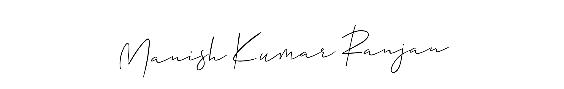 This is the best signature style for the Manish Kumar Ranjan name. Also you like these signature font (Allison_Script). Mix name signature. Manish Kumar Ranjan signature style 2 images and pictures png