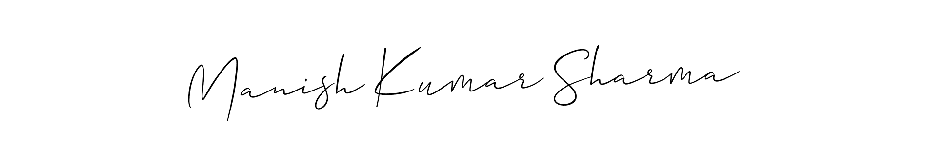 Manish Kumar Sharma stylish signature style. Best Handwritten Sign (Allison_Script) for my name. Handwritten Signature Collection Ideas for my name Manish Kumar Sharma. Manish Kumar Sharma signature style 2 images and pictures png