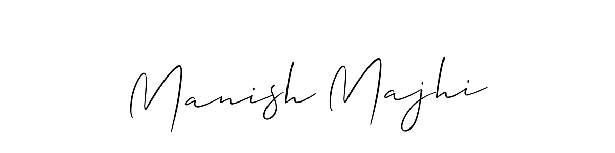 Make a short Manish Majhi signature style. Manage your documents anywhere anytime using Allison_Script. Create and add eSignatures, submit forms, share and send files easily. Manish Majhi signature style 2 images and pictures png