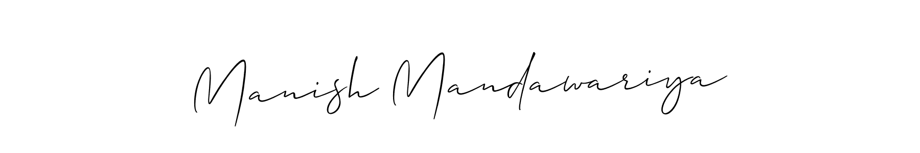 Make a beautiful signature design for name Manish Mandawariya. Use this online signature maker to create a handwritten signature for free. Manish Mandawariya signature style 2 images and pictures png