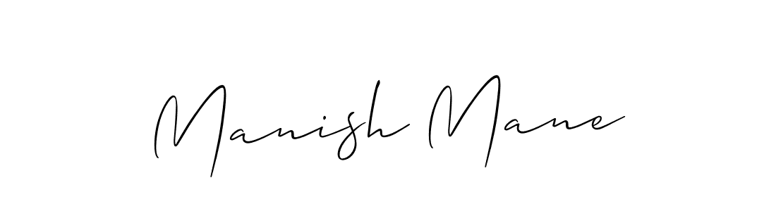 You should practise on your own different ways (Allison_Script) to write your name (Manish Mane) in signature. don't let someone else do it for you. Manish Mane signature style 2 images and pictures png