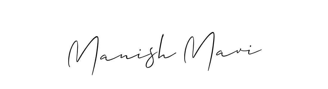 How to make Manish Mavi signature? Allison_Script is a professional autograph style. Create handwritten signature for Manish Mavi name. Manish Mavi signature style 2 images and pictures png