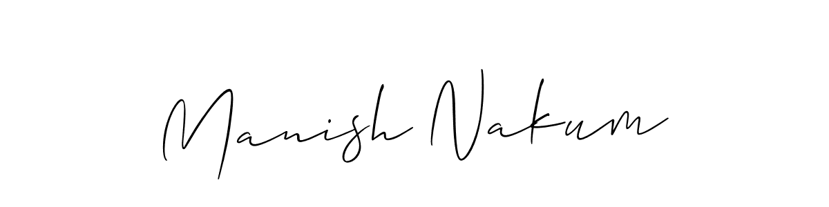 This is the best signature style for the Manish Nakum name. Also you like these signature font (Allison_Script). Mix name signature. Manish Nakum signature style 2 images and pictures png